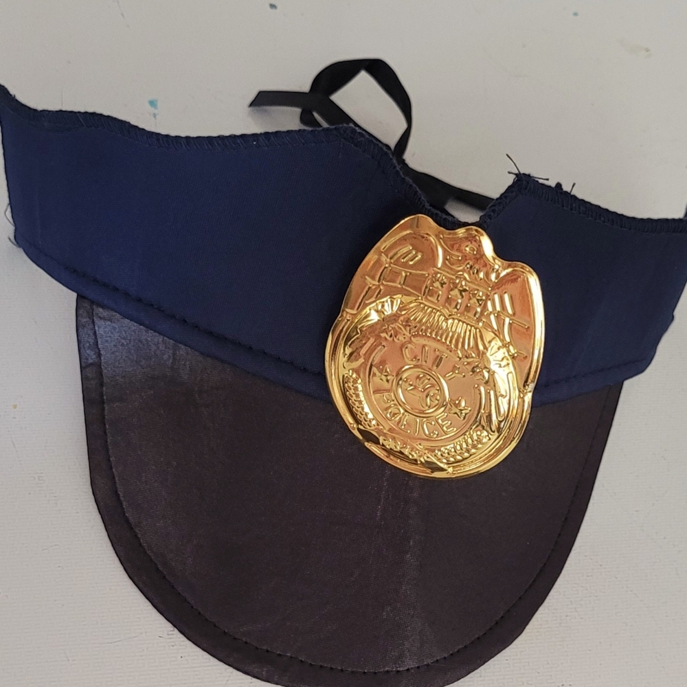 Halloween WOMENS Blue and Black Police Costume Dress - Picture 4 of 5
